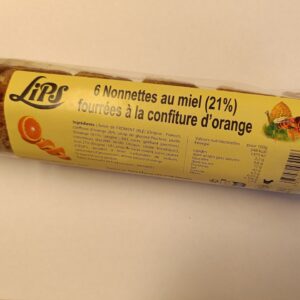 Nonnettes au miel fourrées à l'orange 150g REF 610