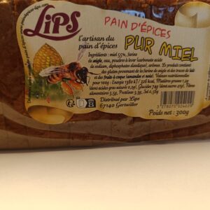 Pain d'épices "Pur Miel" tranché REF 2402